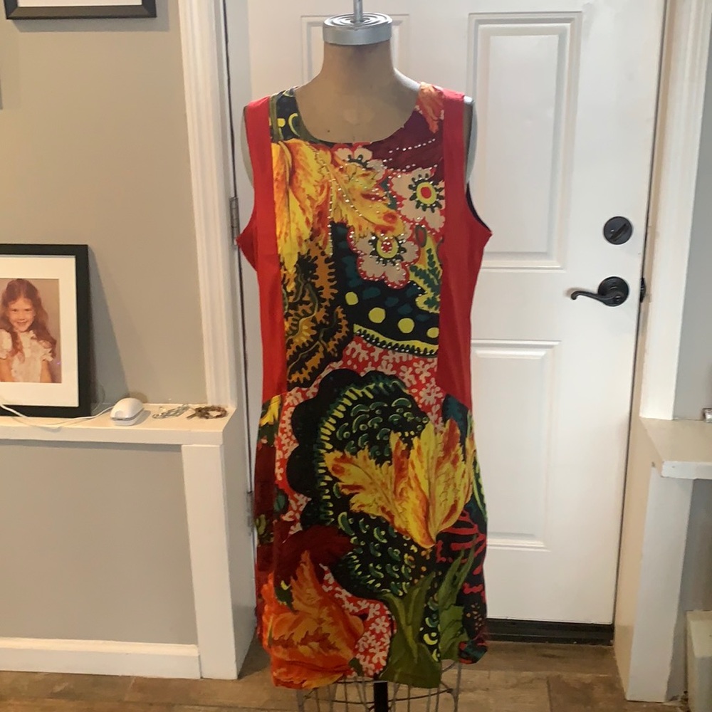Hawaiian print dress